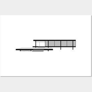 Farnsworth House - Mies van der Rohe Posters and Art